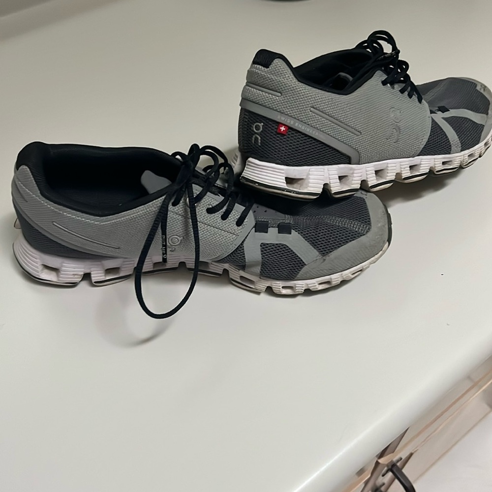 On cloud shoes, size women 8